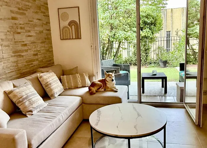 Temple Luxe- Balneo Et Jardin, Wifi, Parking Prive Securise Διαμέρισμα